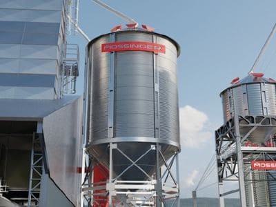 Silo metálico para armazém