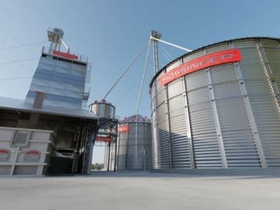 Silo metálico em Mato Grosso