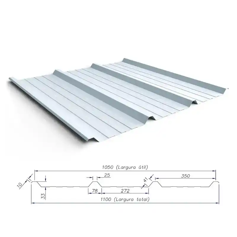 Telha metálica RT 35/1050